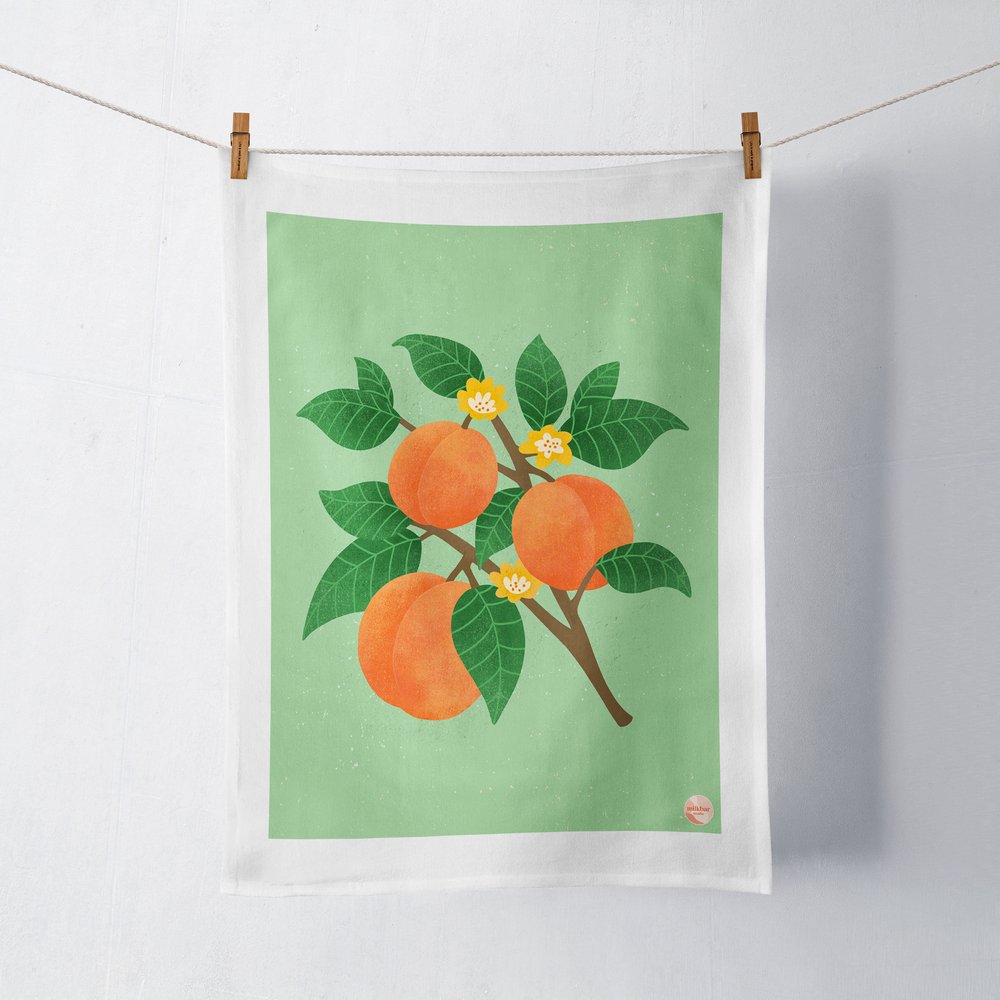 Tea Towel - Peaches ** ON SALE **