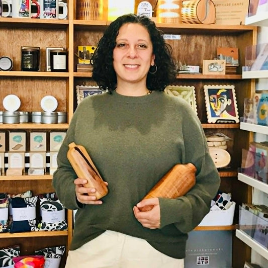 Handturned Timber Vase - Camphor Laurel Tall