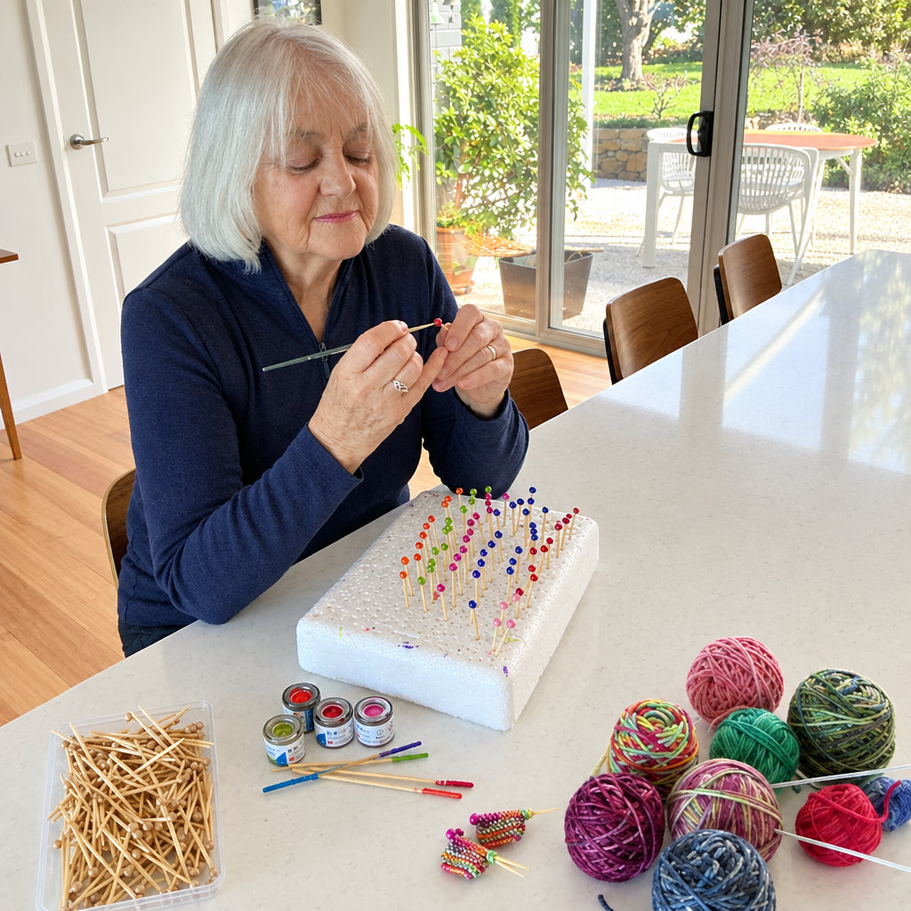 Handcrafted Knitter's Brooch