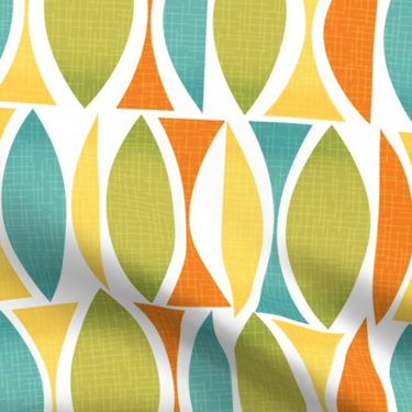 Custom Lamp Shade only - Retro Modern Tiki