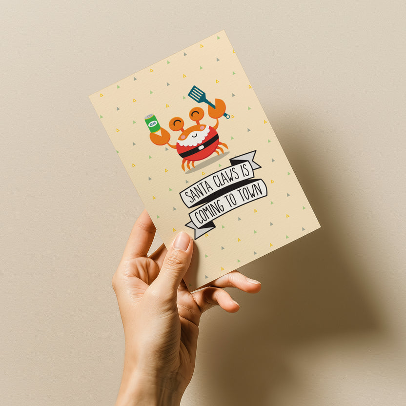 Novelty Christmas Card Pack of 8 with Envelopes - Aussie