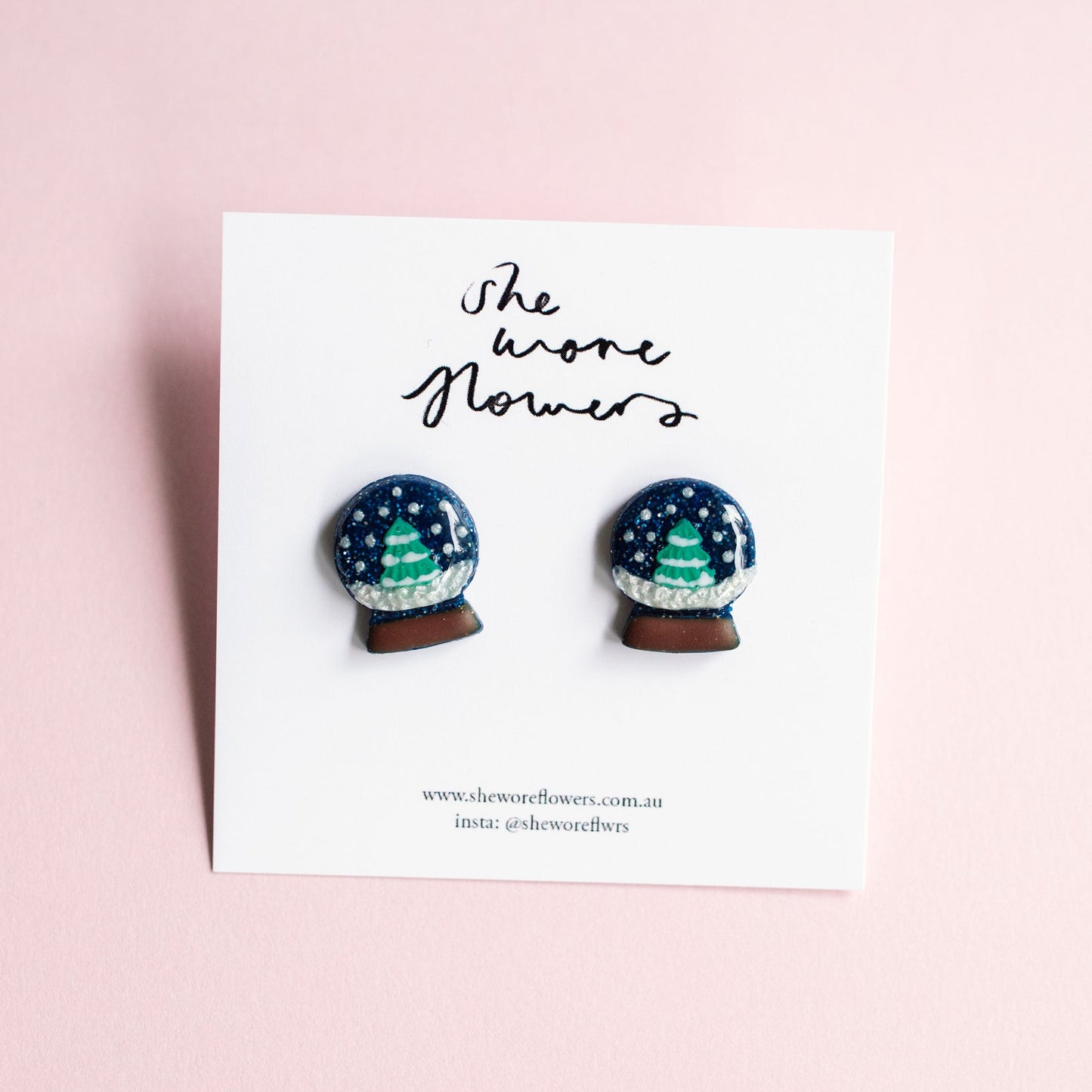 Christmas Polymer Clay Earrings - Small Studs