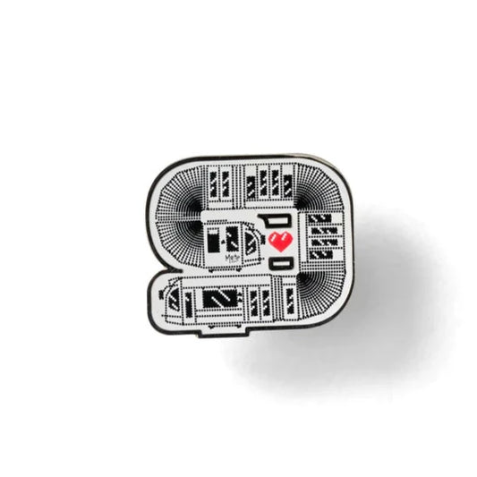 Snake Tram Enamel Pin