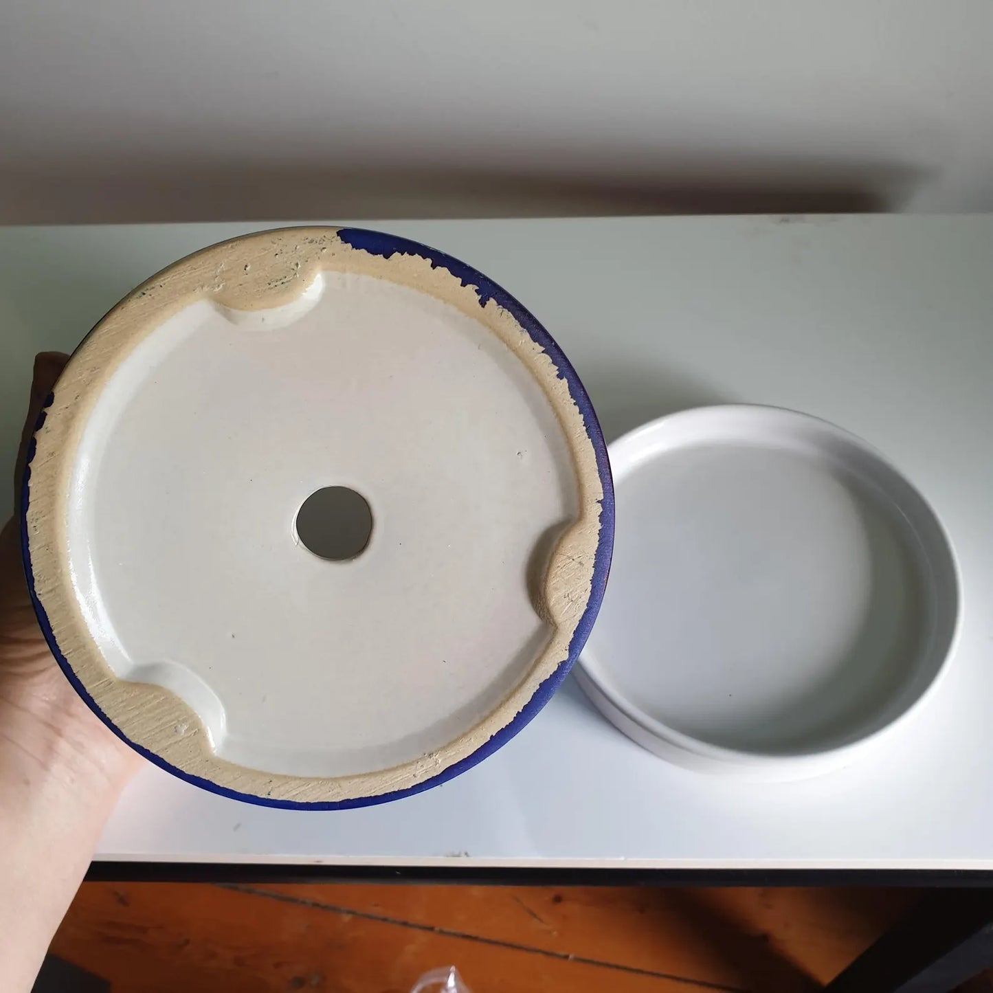 Alcohol Ink planter pot with tray - Wildform