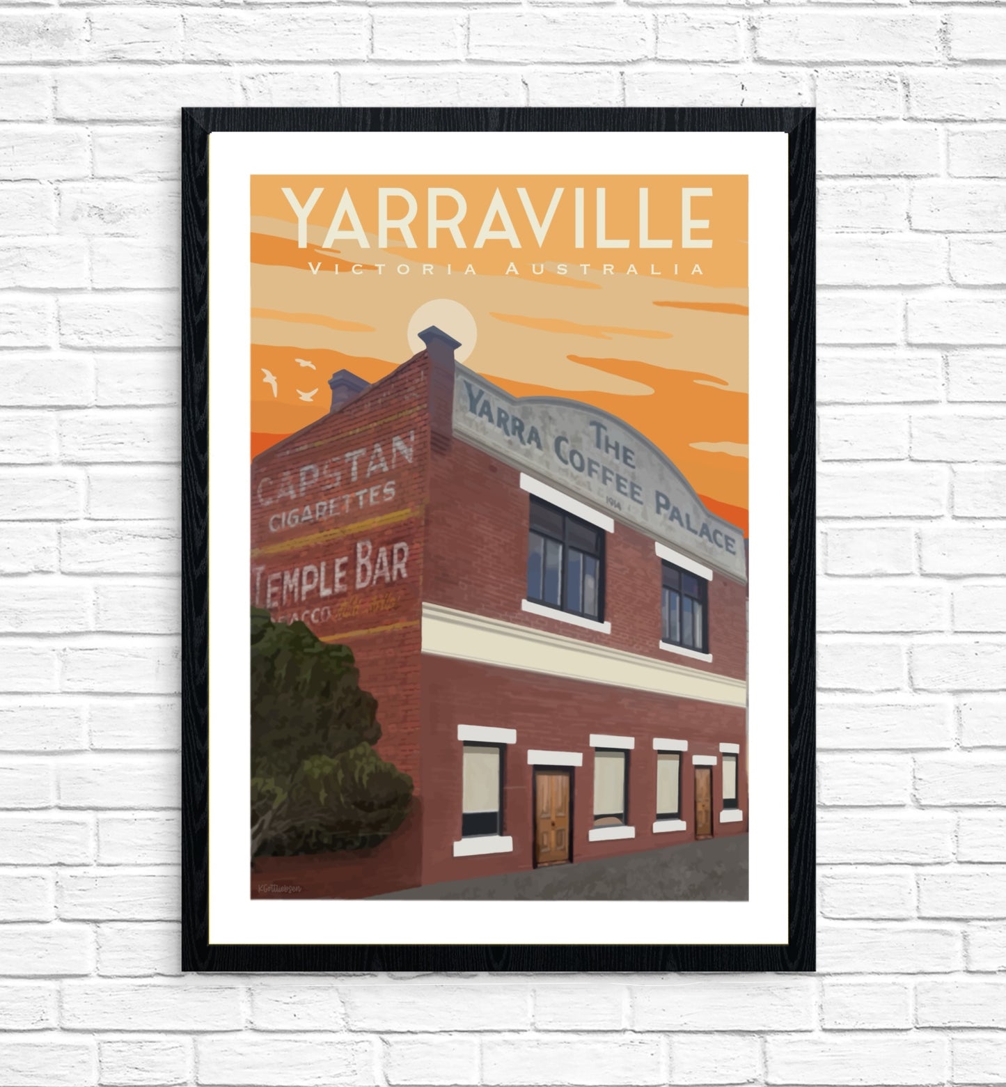 Vintage Poster - Yarraville Coffee Palace