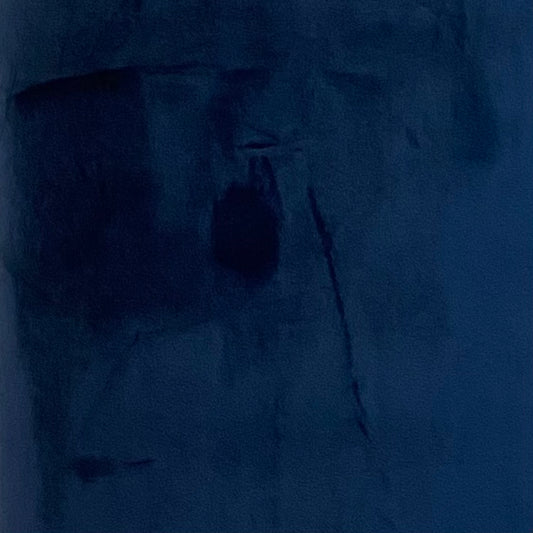 Chrome Pull Cord Lamp with Navy Velvet Shade