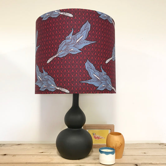 Custom Lamp Shade only - African Wax Print Peace Lilies