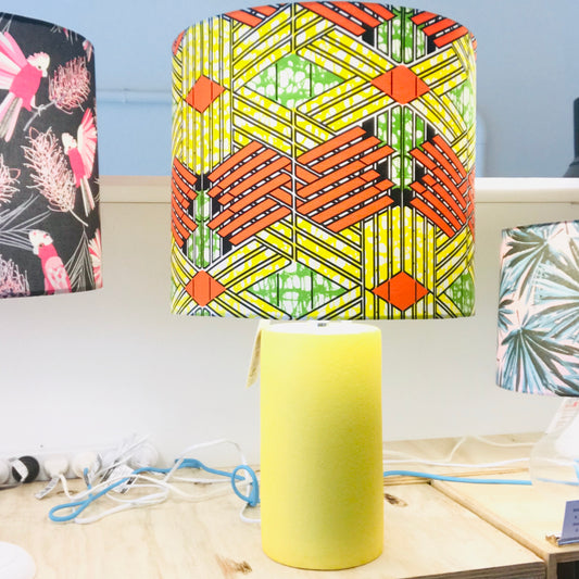 Custom Lamp Shade only - African Wax Weave Print