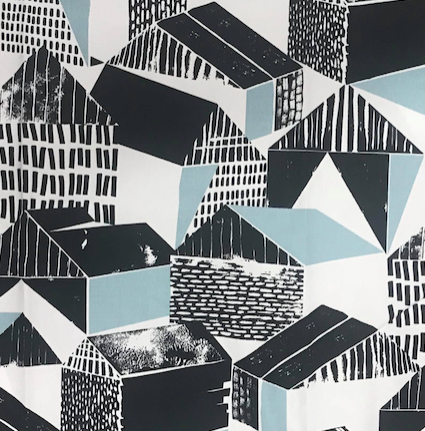 Custom Lamp Shade only - Geo Houses