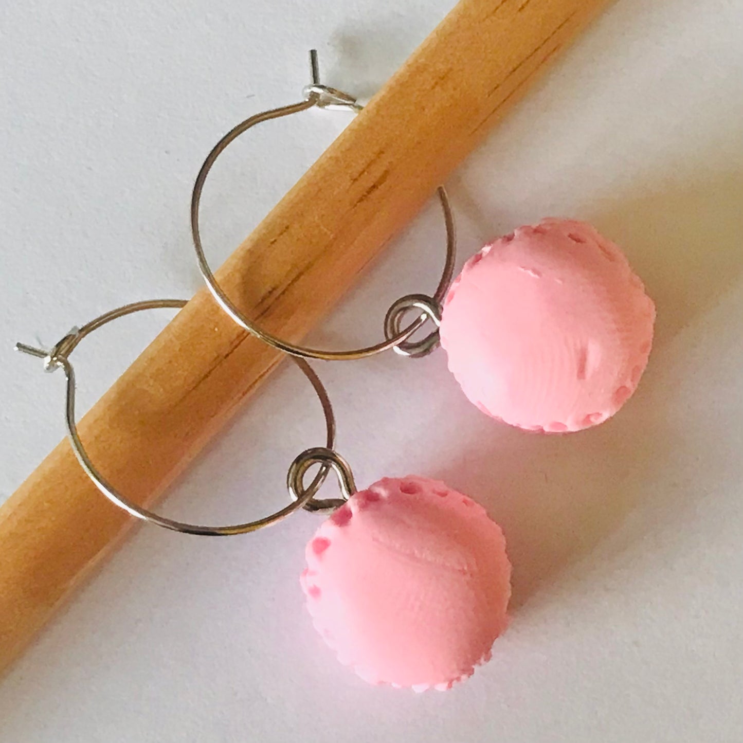 Macaron Hoop Earrings