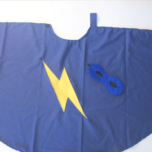 Superhero Dress Up Capes, Masks & Cuffs - ROYAL BLUE