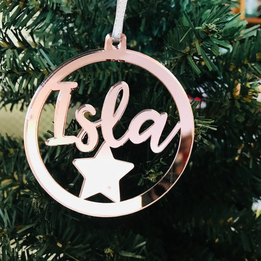 Christmas Personalised Decorations - Lasercut Acrylic