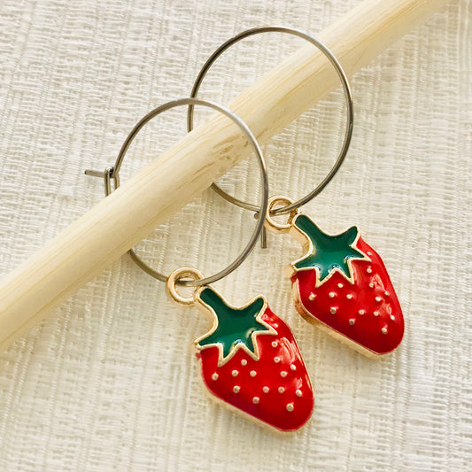Fruit & Vegetable Hoop Earrings **ON SALE**