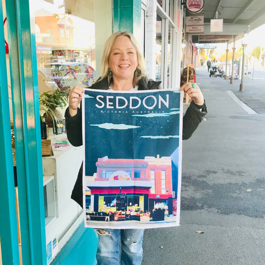 Tea Towel - Seddon Has Heart (Pompello)