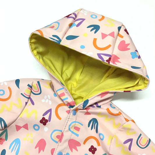 Kids Raincoat Jacket - Shapes