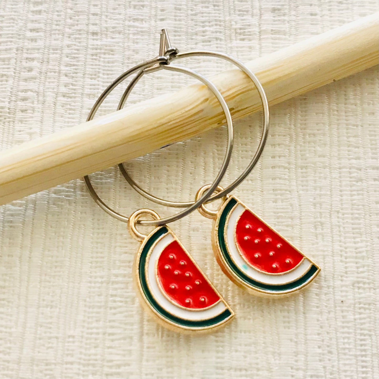 Fruit & Vegetable Hoop Earrings