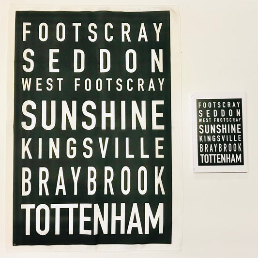 Tea Towel - Footscray Line