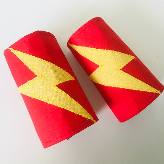 Superhero Dress Up Capes, Masks & Cuffs - RED