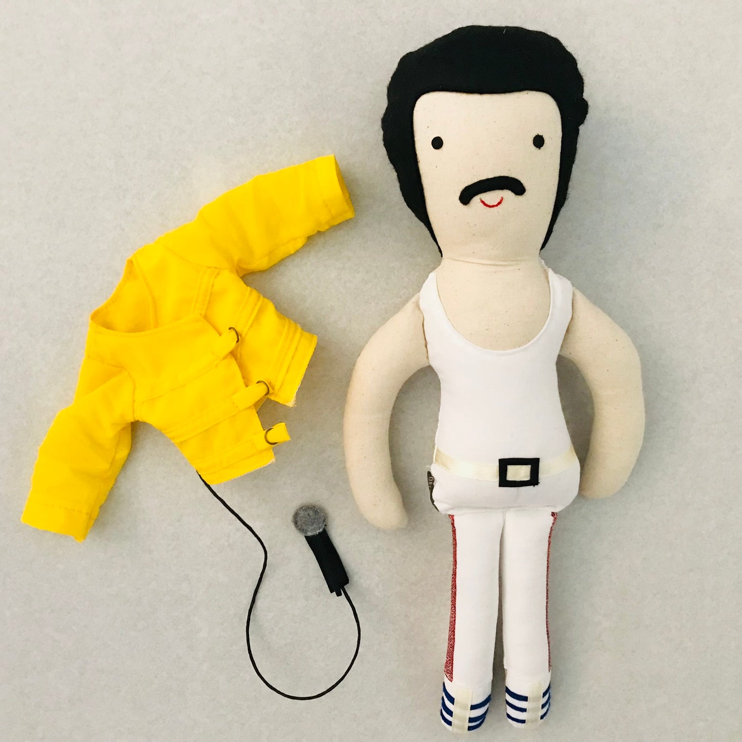 Freddie Mercury from Queen Cloth Doll
