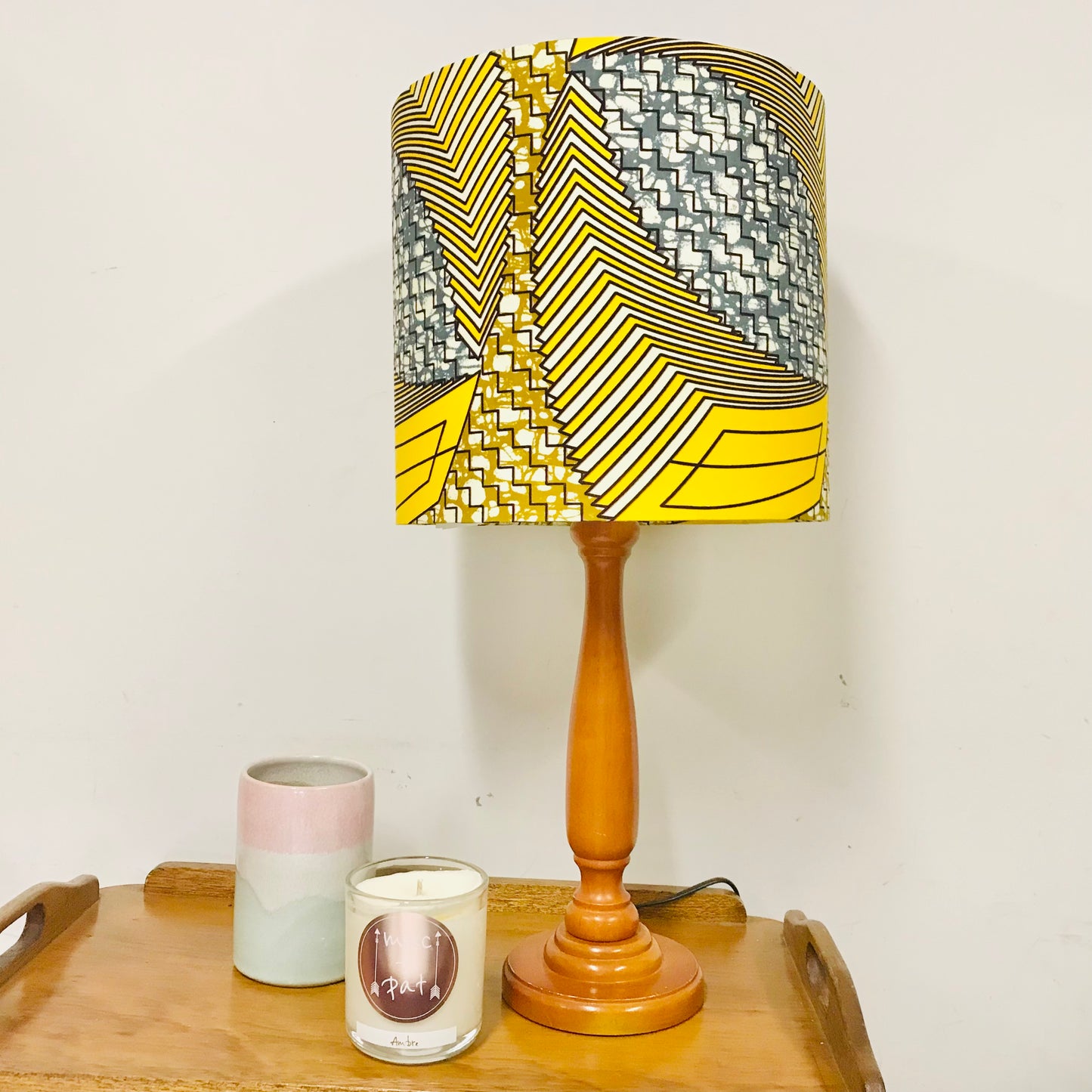 Custom Lamp Shade only - African Wax Yellow