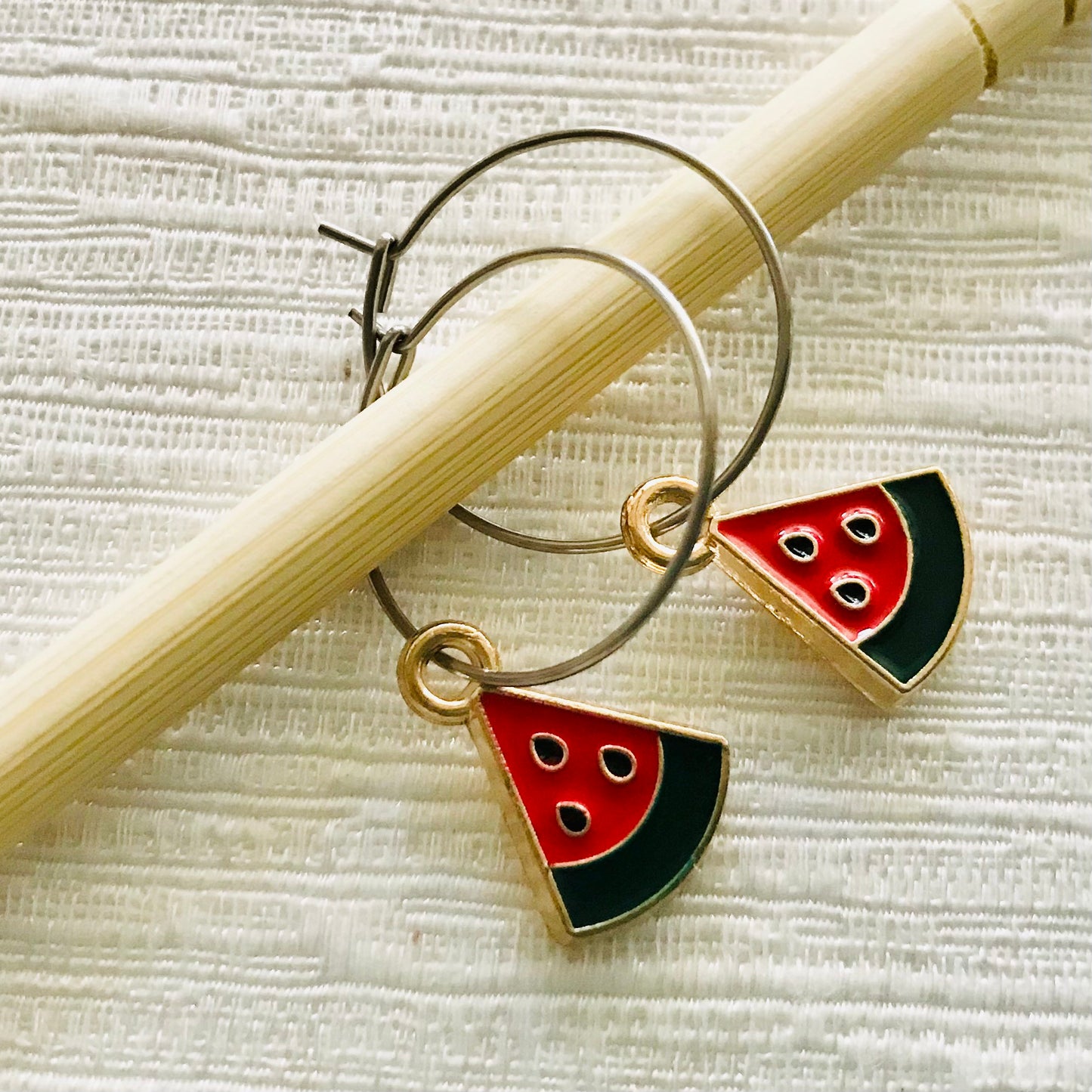 Fruit & Vegetable Hoop Earrings