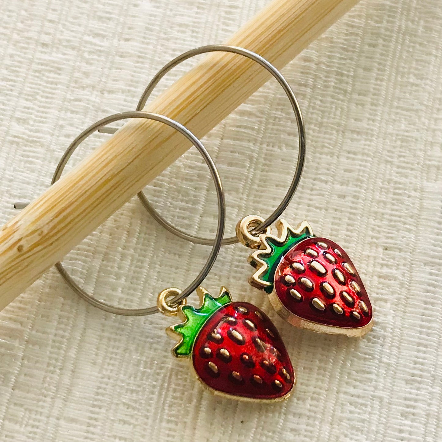 Fruit & Vegetable Hoop Earrings