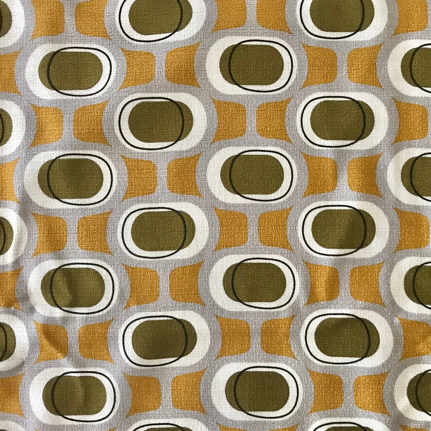 Custom Lamp Shade only - Barkcloth Orbs in Olive