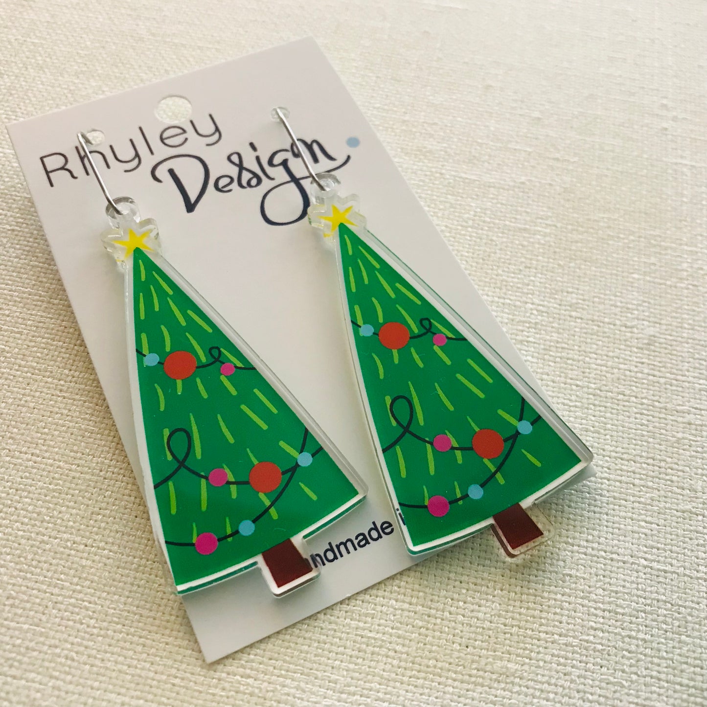 Christmas Tree Statement Earrings