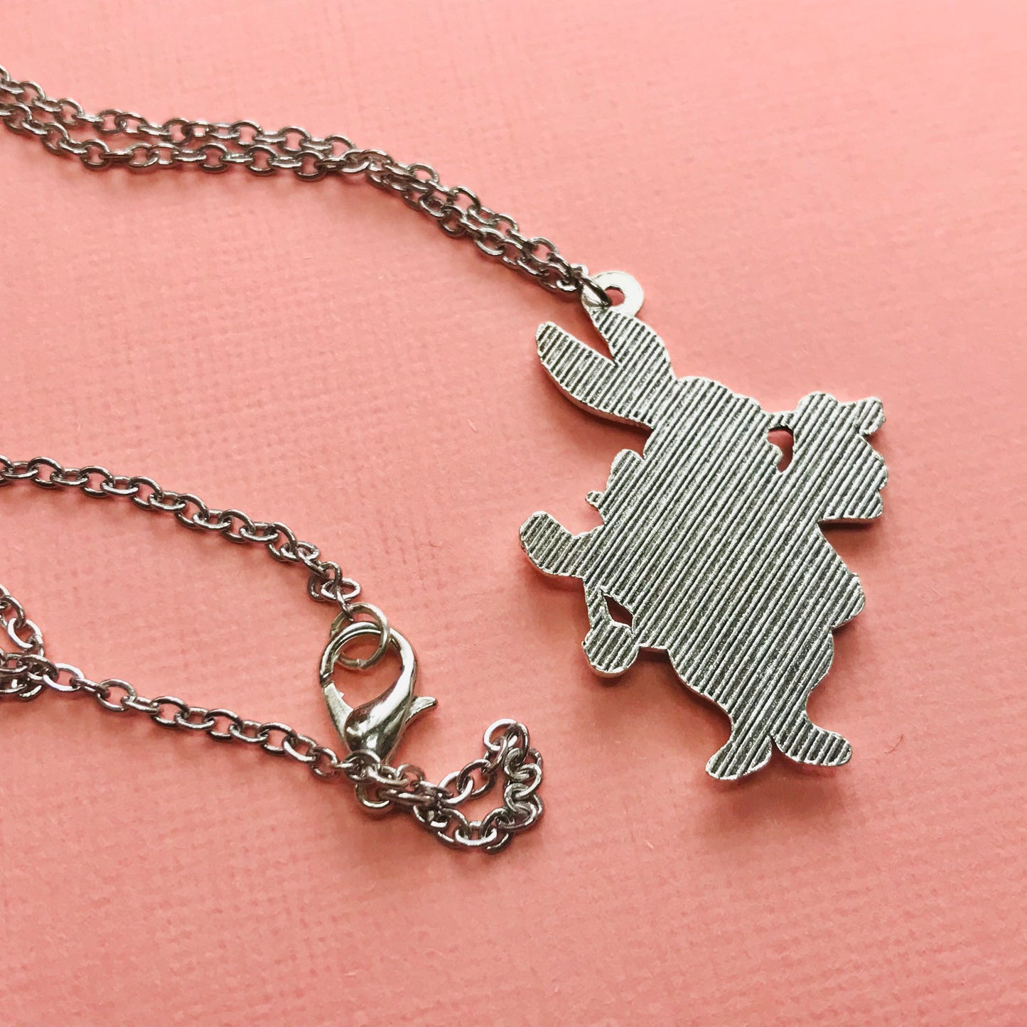 Alice in Wonderland White Rabbit Necklace