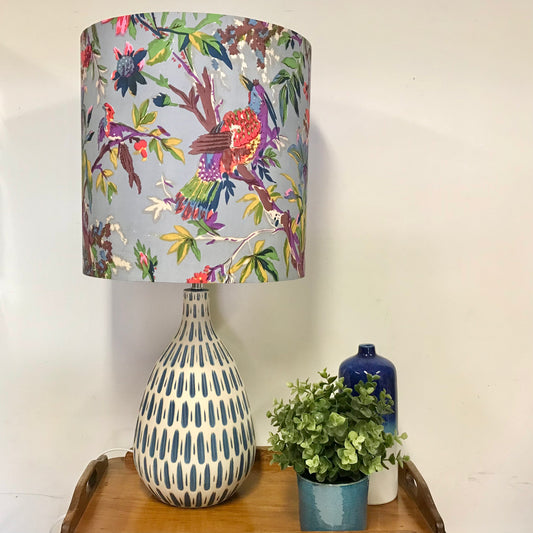 Custom Lamp Shade only - Indian Bird Print