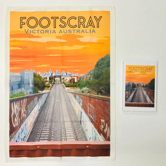 Tea Towel - Bunbury Street Bridge Footscray