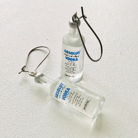 Vodka Bottle Hook Earrings **ON SALE**