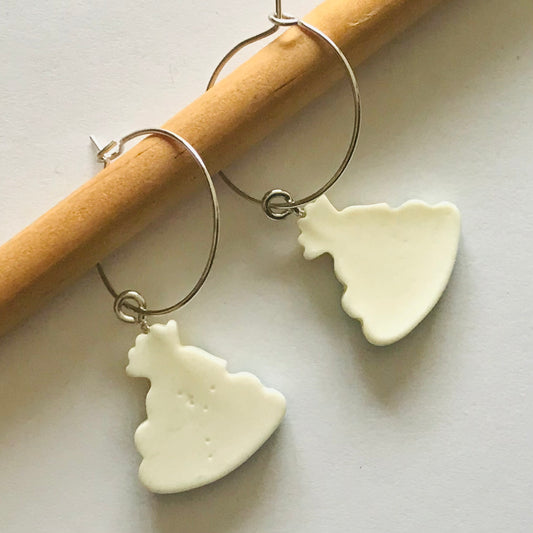 Peacock Hoop Earrings