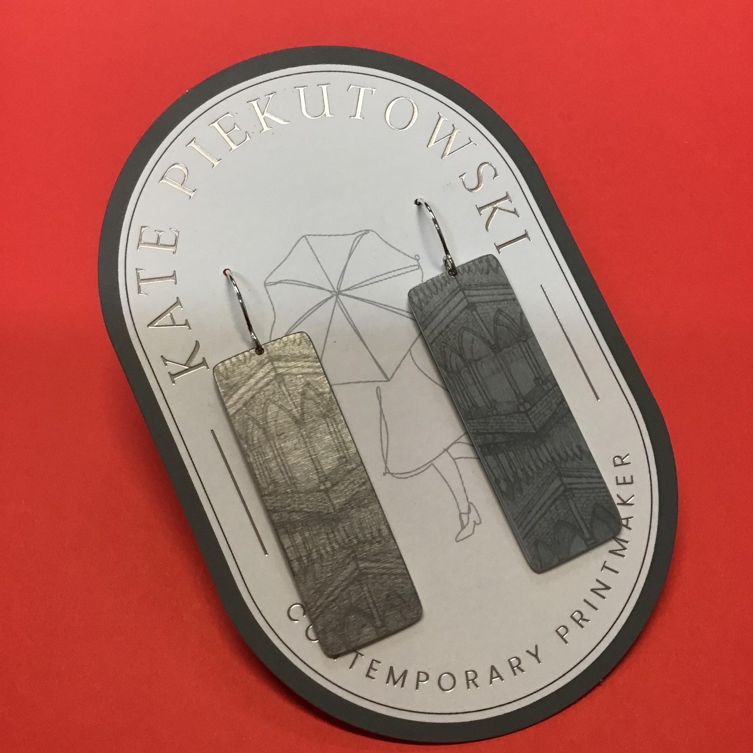 Aluminium Original Art Earrings
