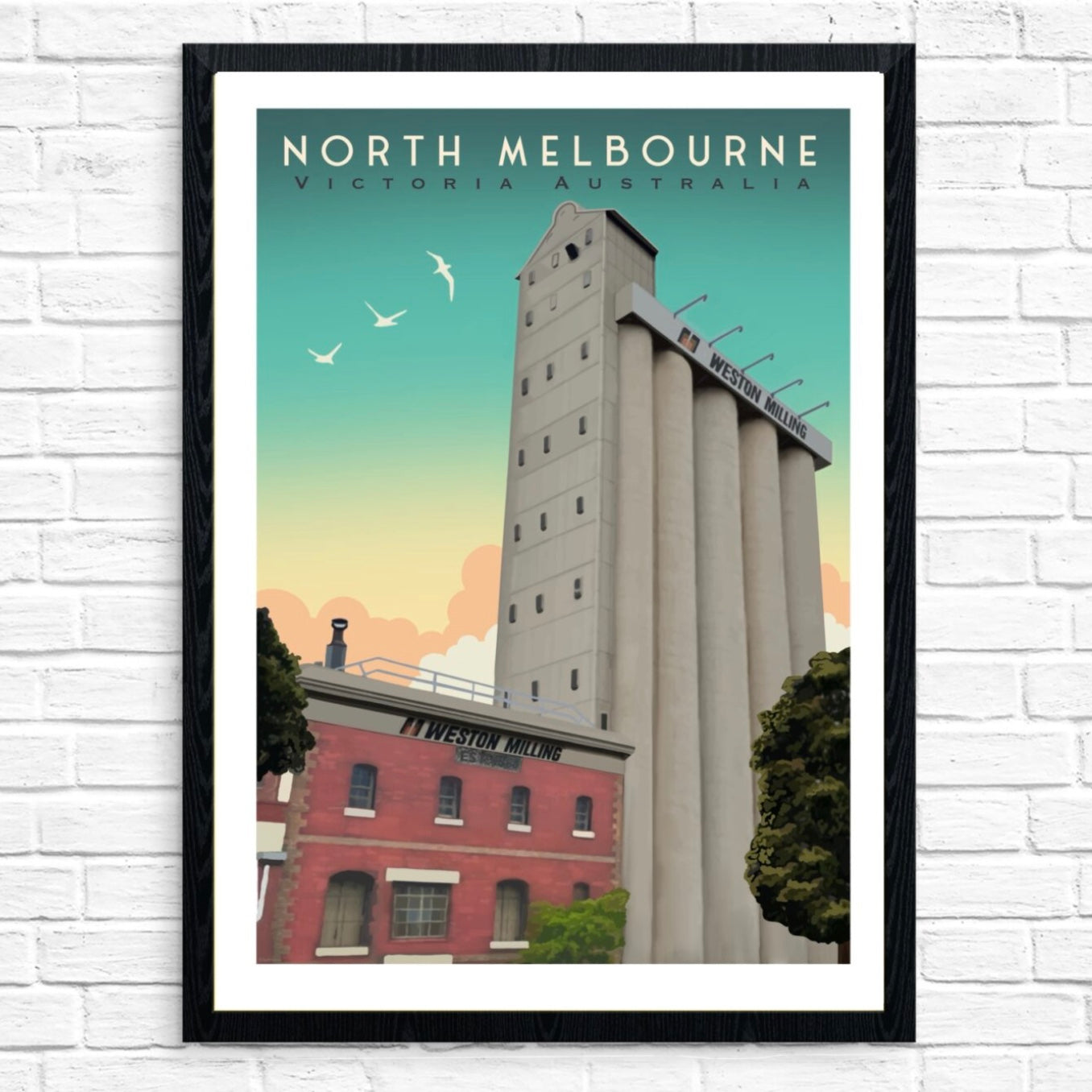 Vintage Poster - North Melbourne Weston Milling