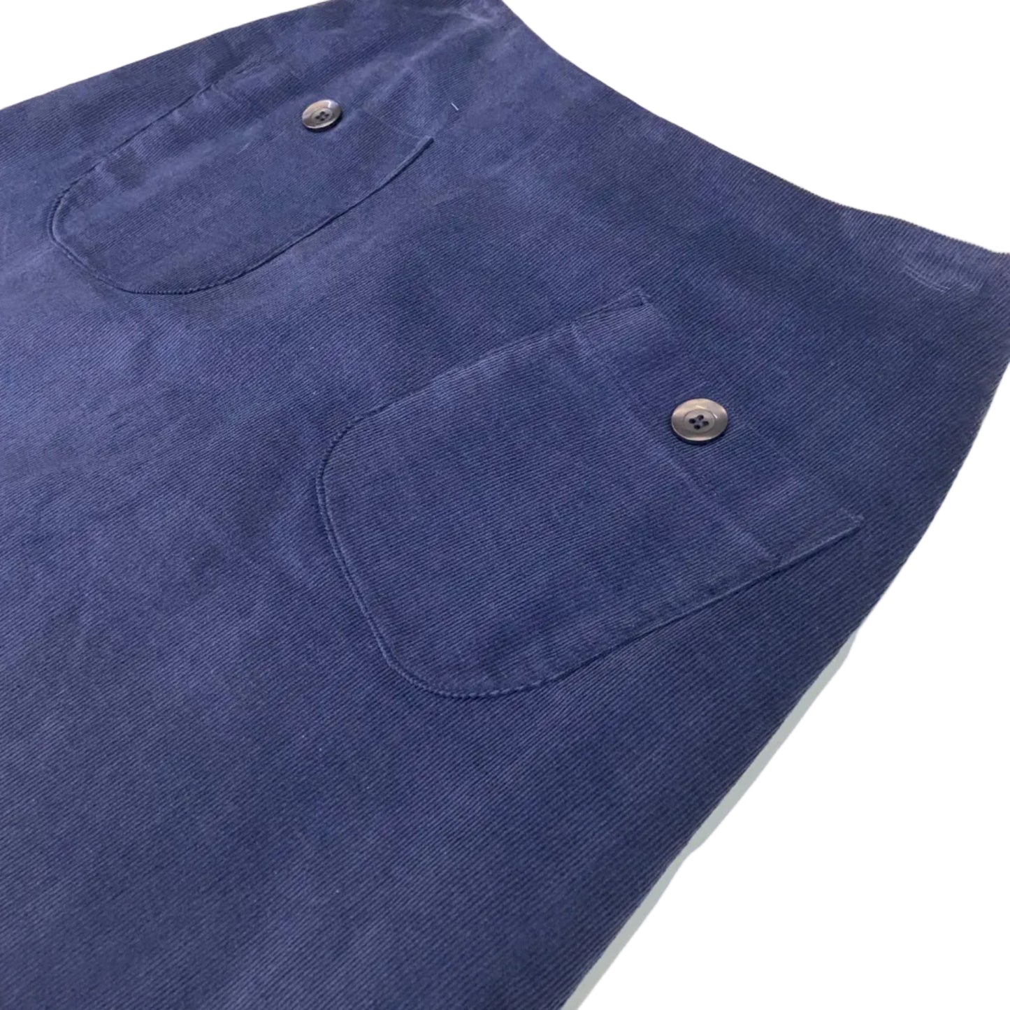 Women's Handmade Corduroy Pocket Skirt - Sky
