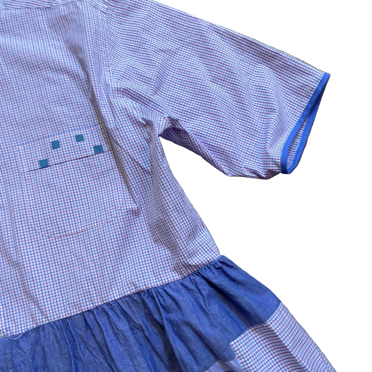 Scarecrow Dress - Chambray Check