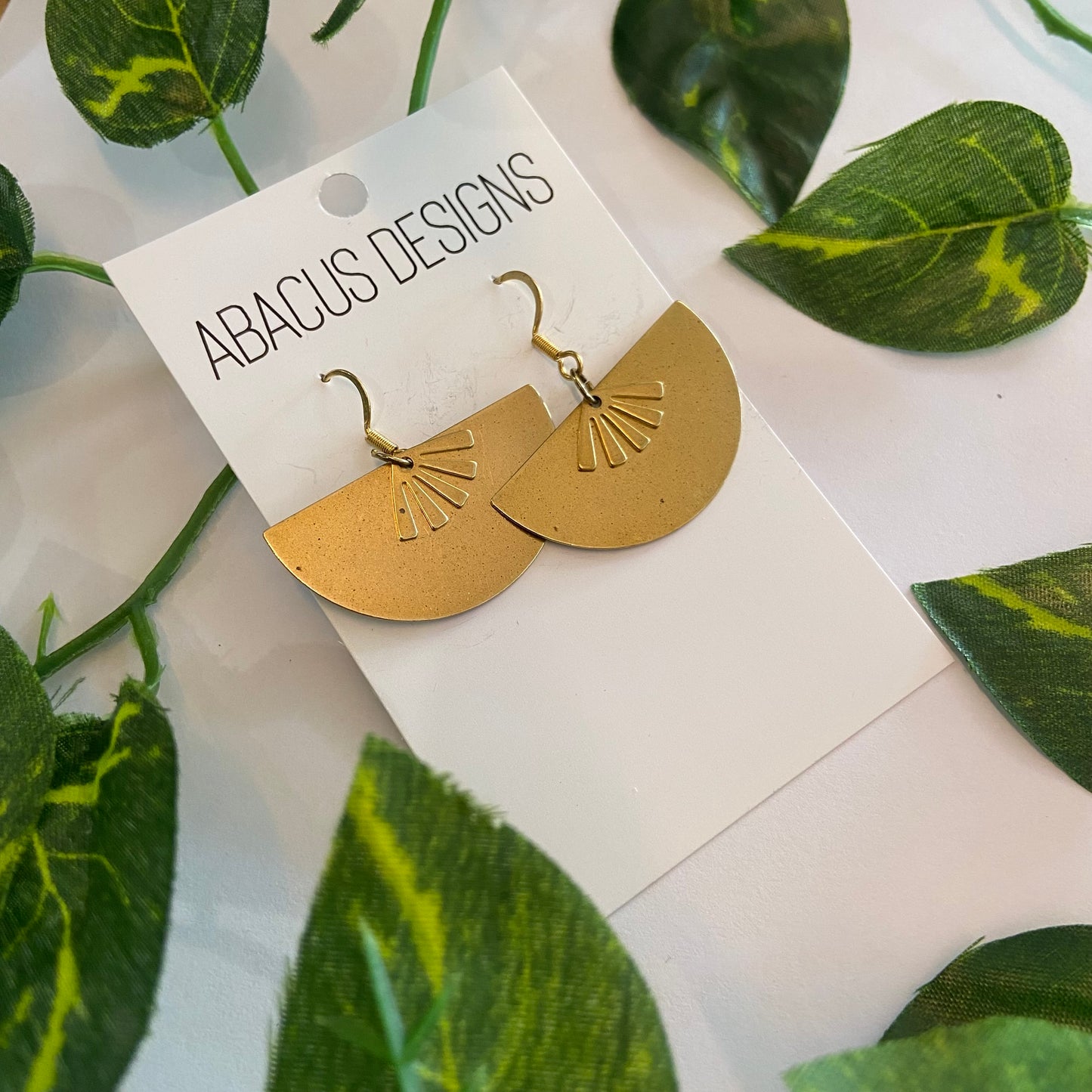 Brass Dangle Earrings