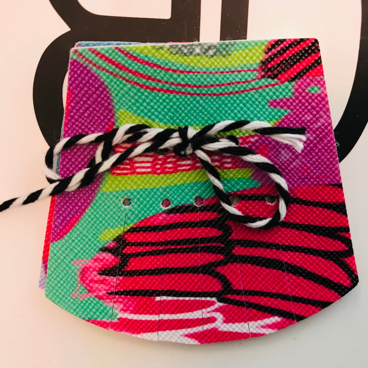 Hand painted leather, faux-leather, perspex & vinyl Shoe Tassel Fringe