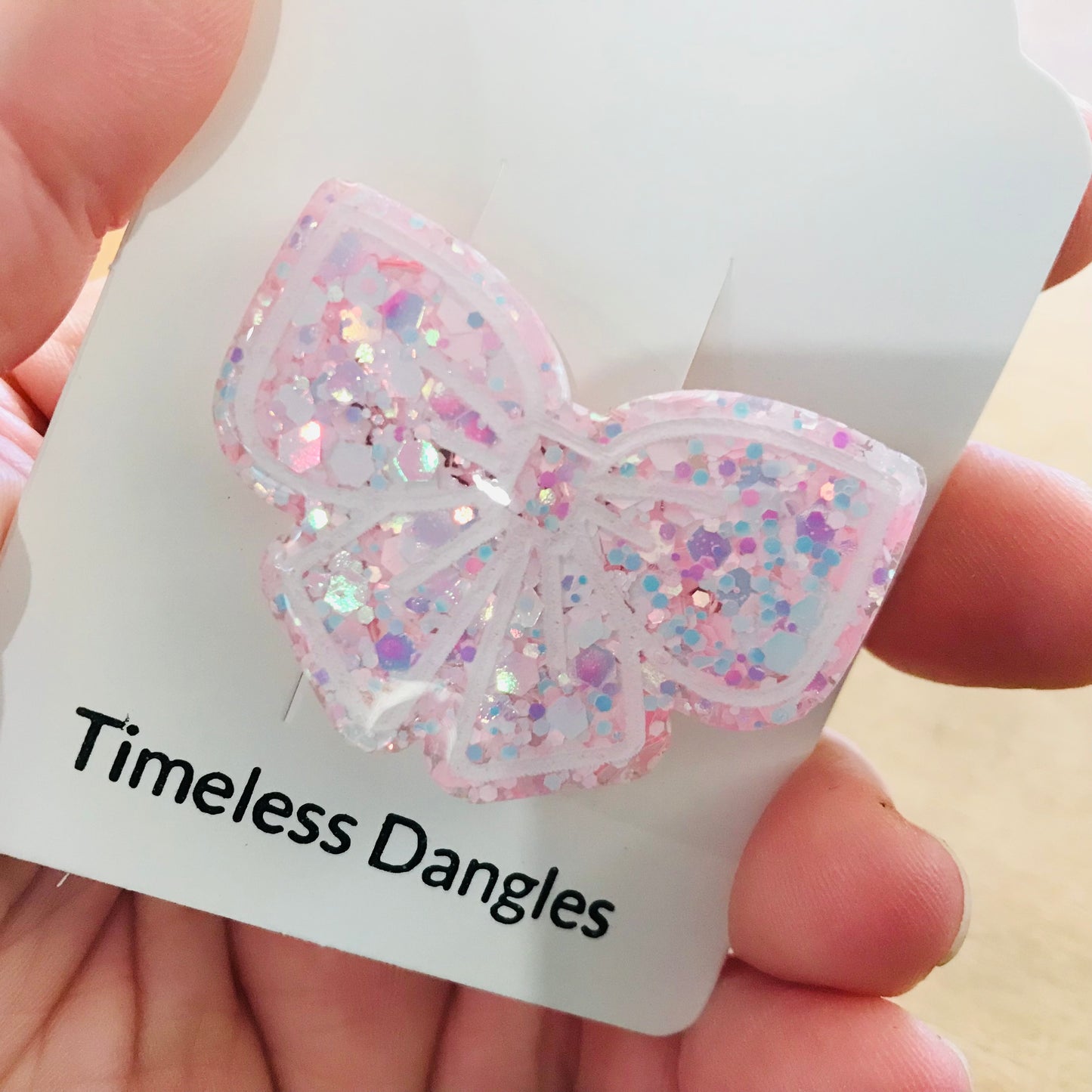 Resin Sparkle Hair Clips - Single Clip