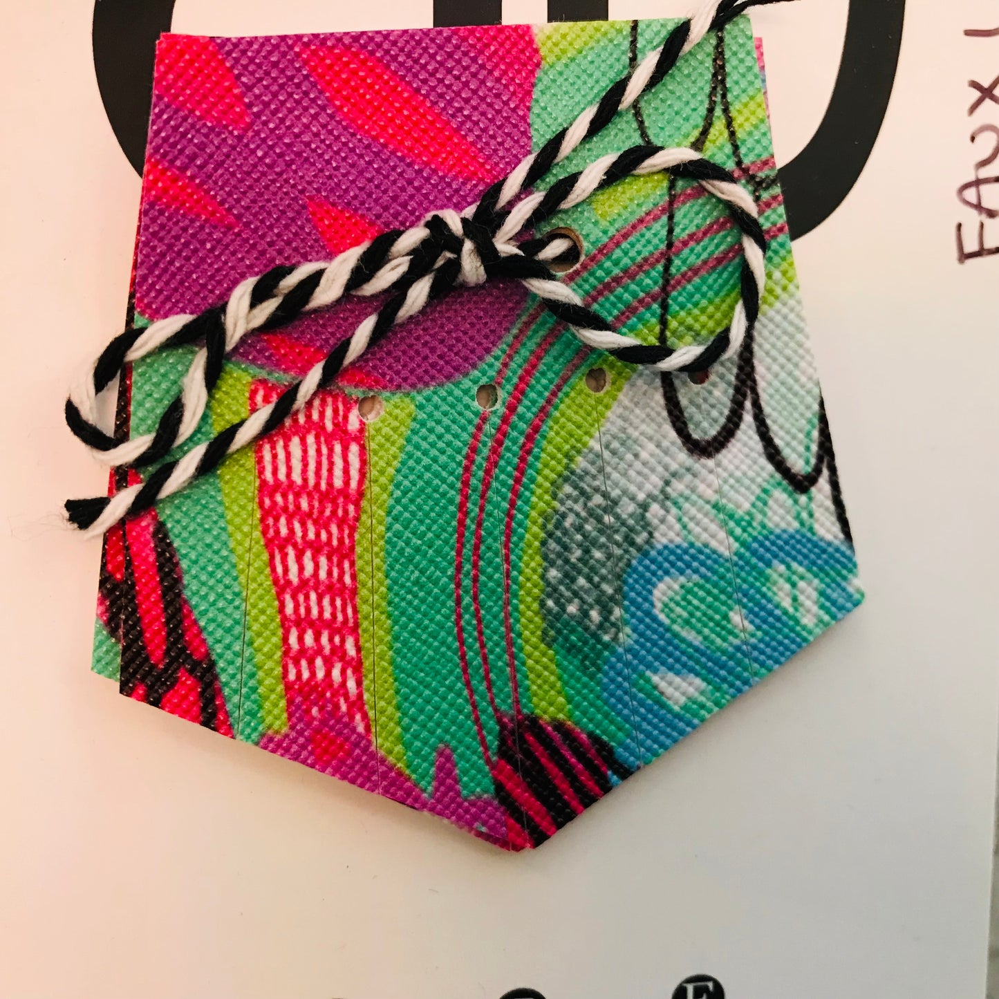 Hand painted leather, faux-leather, perspex & vinyl Shoe Tassel Fringe