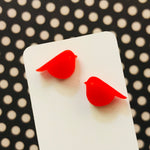 Novelty Studs Earrings - Graphic Acrylic