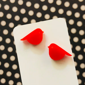 Novelty Studs Earrings - Graphic Acrylic