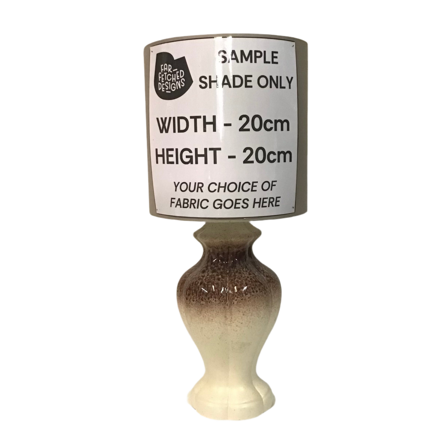 Lamp Base Only - MCM French Brown Ceramic Table Lamp