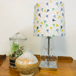Custom Lamp Shade only - Buds on Grey