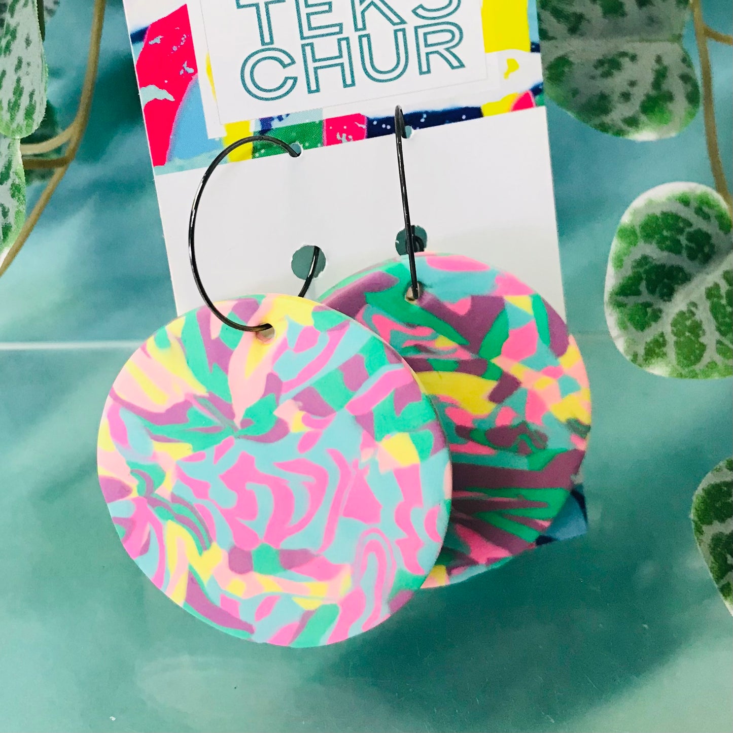 Polymer Clay Earrings - Spheres