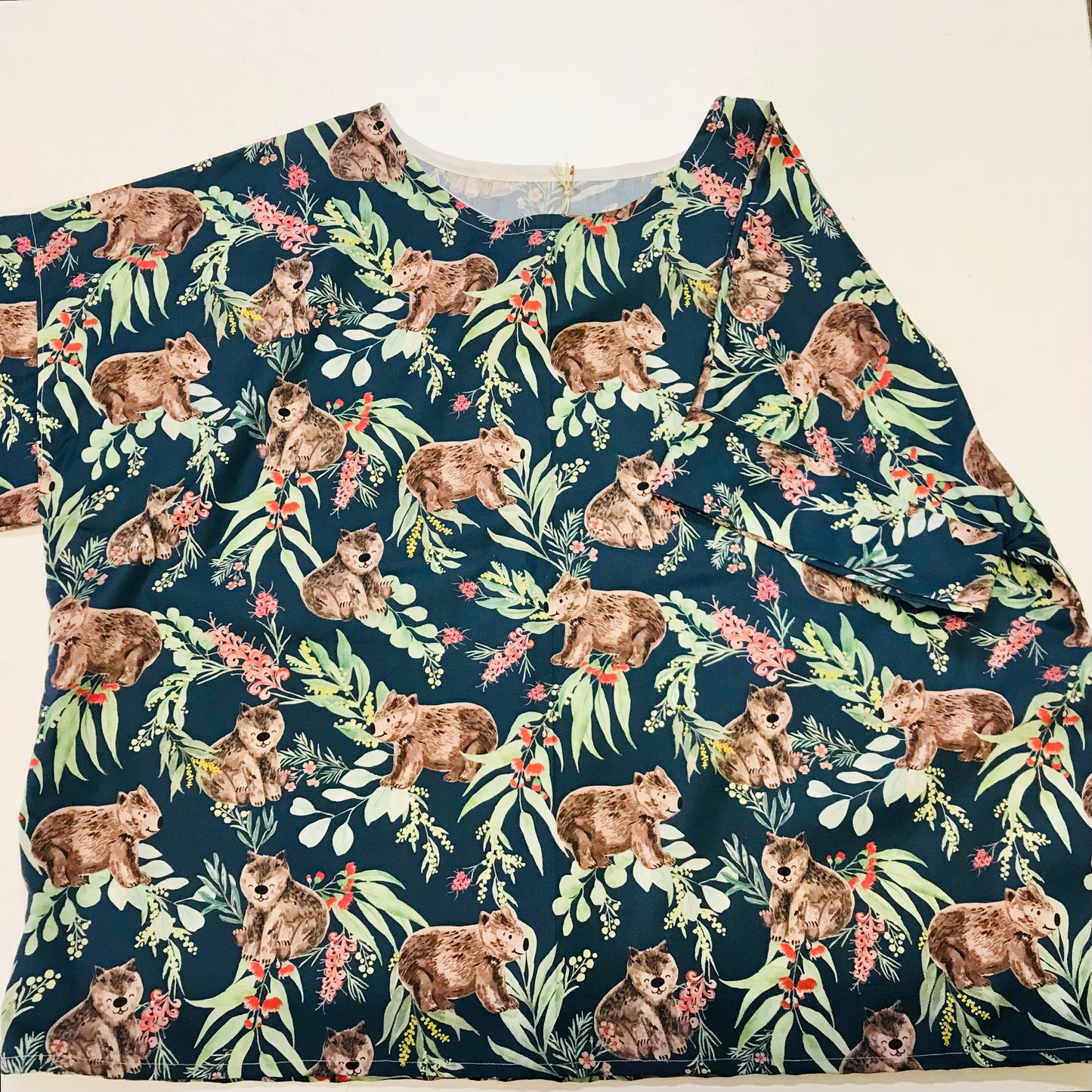 Handmade Women’s Box Top - Wombats (M/L)