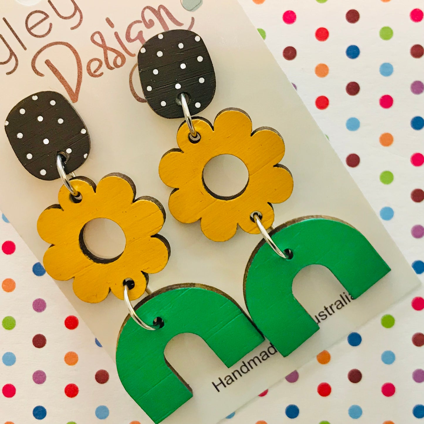 Daisy Drop Statement Earrings