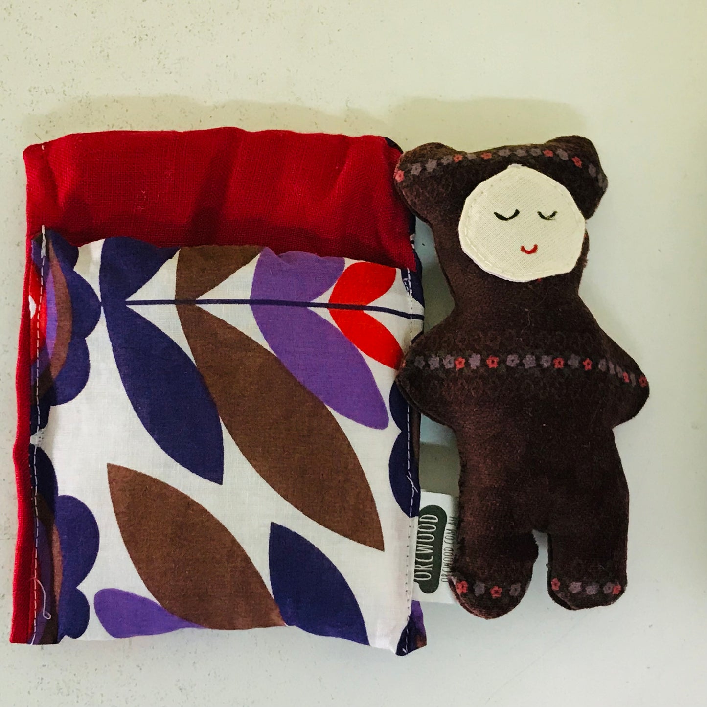 Handmade OOAK Mini Sleepy Bear with Sleeping Bag