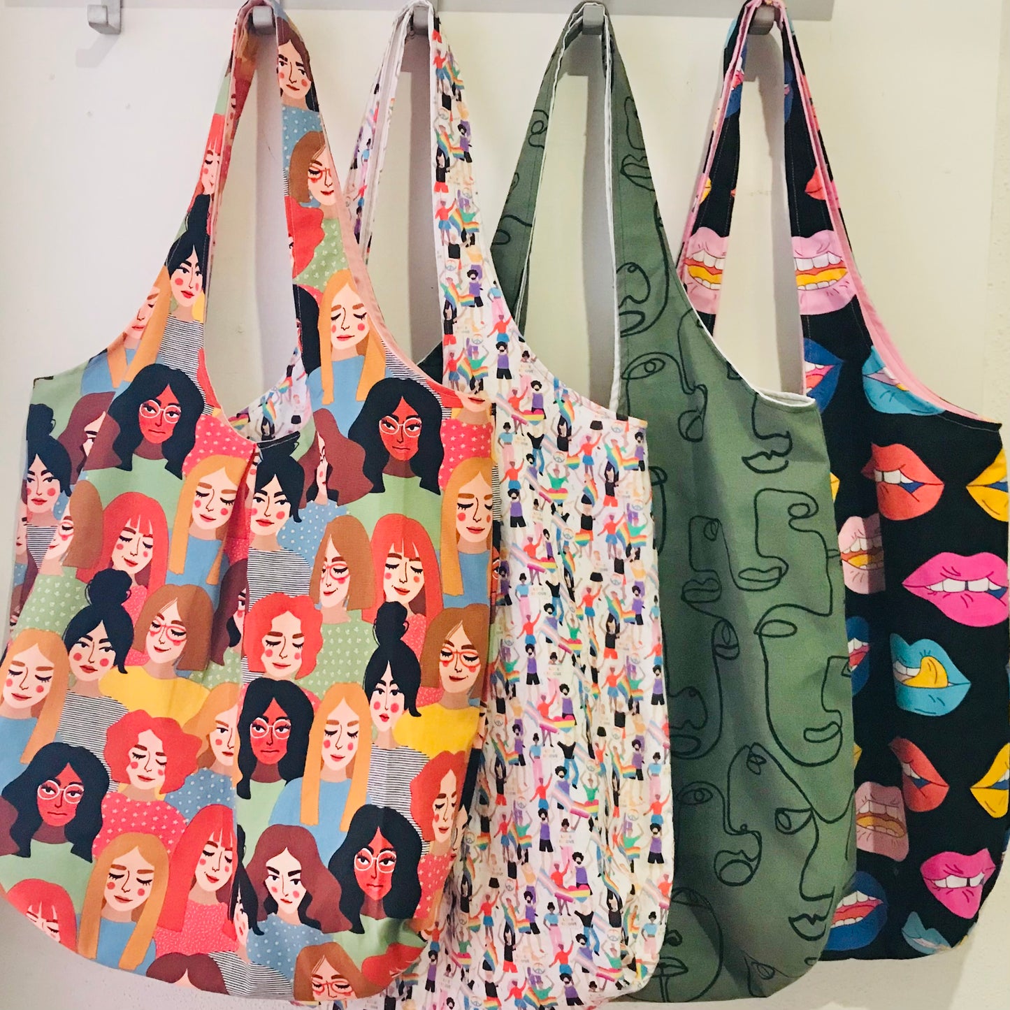 Handmade Fabric Tote Bags